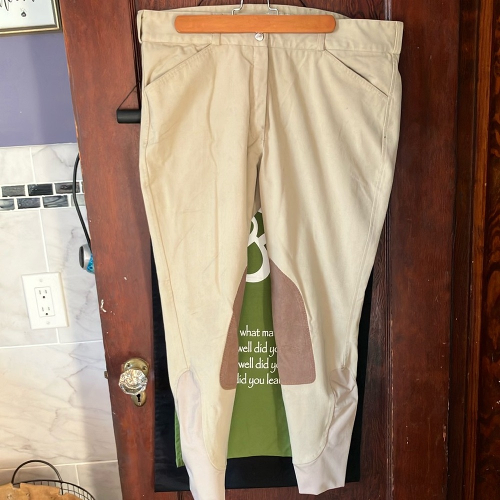 Dover Saddlery, khaki, riding pant, size 34 ( 12) excellent condition